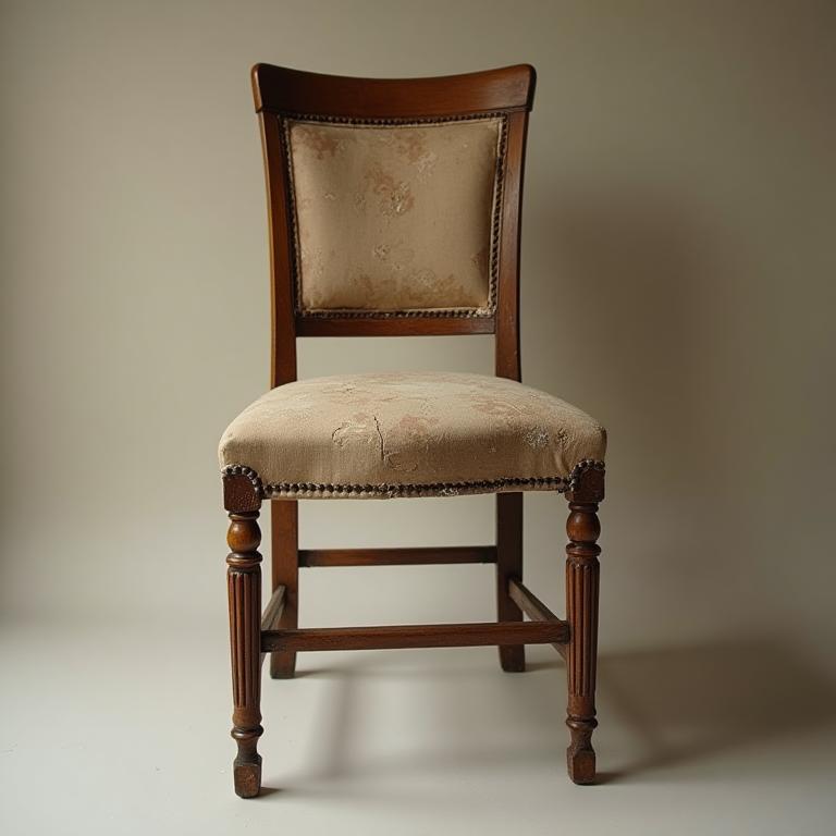 1920s Oak Dining Chair before restoration